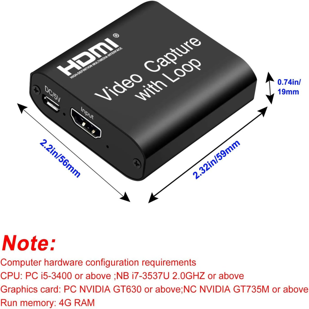 Capturadora Video Streaming Usb Loop Hd