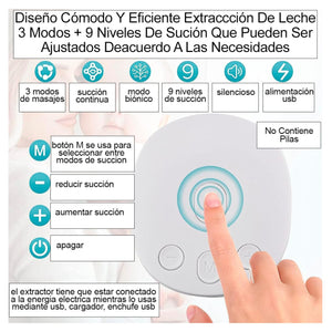 Extractor leche materna eléctrico my-371