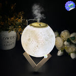 Humidificador Lámpara Luna LED Difusor Aroma Cambia Color 🌕