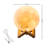 Humidificador Lámpara Luna LED Difusor Aroma Cambia Color 🌕